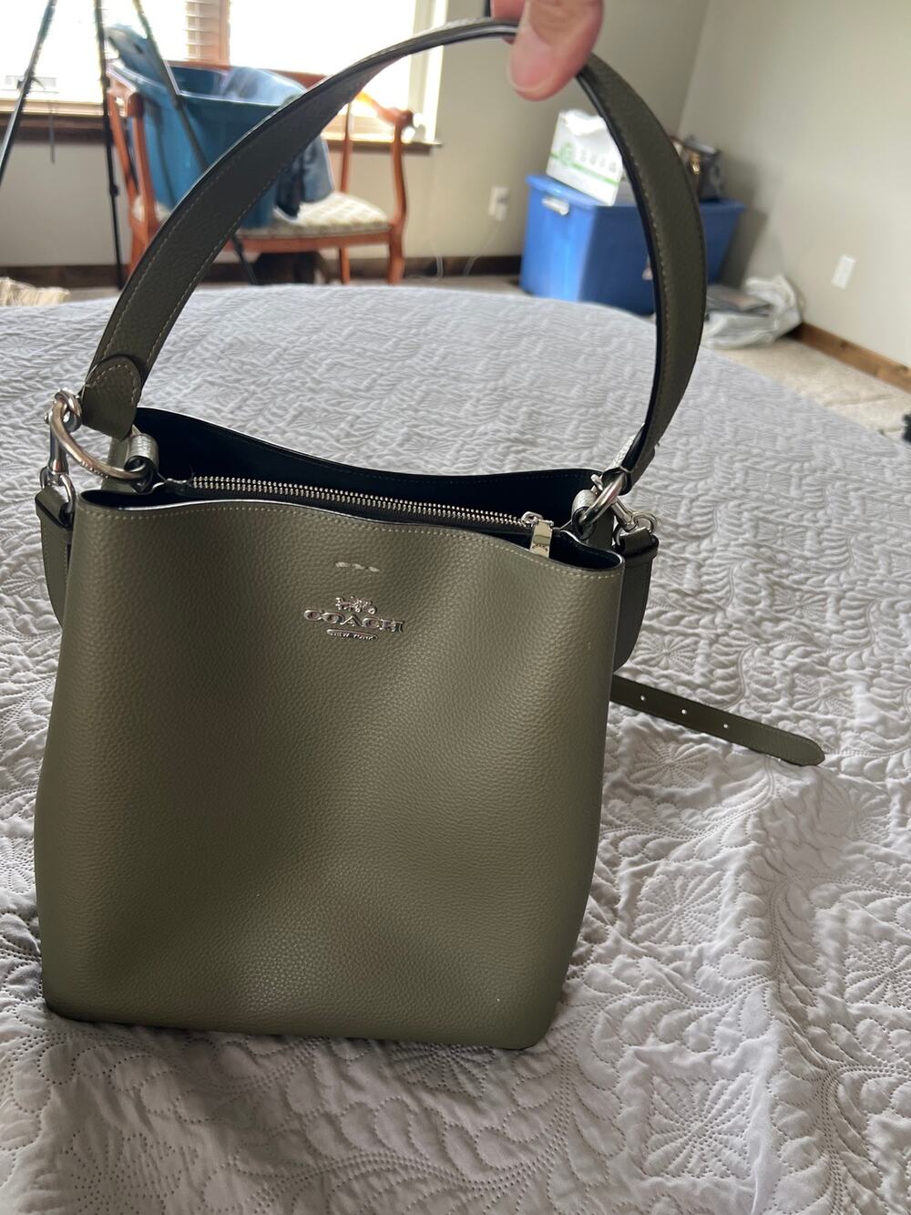Coach Mollie Bucket Bag. Olive Green